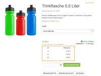Trinkflasche 0,5 Liter