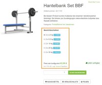 Hantelbank-Set