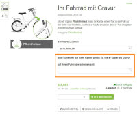 Ihr Fahrrad mit Gravur